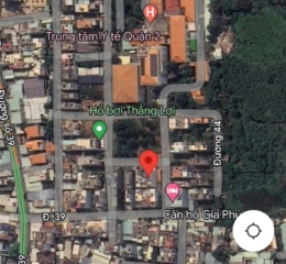 Bán đất 2 mặt tiền đối diện công viên đường số 1 và đường 45 khu dân cư Trung tâm y tế Quận 2