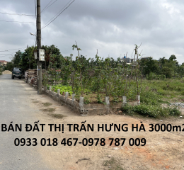 Bán đất thị trấn hưng hà, thái bình 500m2-18,5tr/m2-0933 018 467-0978 787 009