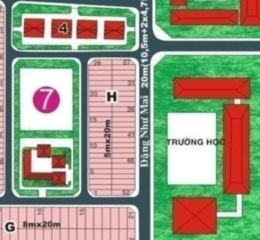 Bán đất  ( 2 lô  5mx20m, Lô H) đường Đặng Như Mai _ Khu dân cư Huy Hoàng, Phường Thạnh Mỹ Lợi (cũ),