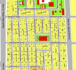 BÁN ĐẤT NỀN LÔ O, LÔ H, LÔ Q KHU DÂN CƯ SỐ 1- ĐƯỜNG PHẠM CÔNG TRỨ THẠNH MỸ LỢI - GIÁ BÁN 13,5 TỶ - SỔ ĐỎ