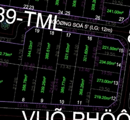 CHUYỂN NHƯỢNG ĐẤT BIỆT THỰ THỦ THIÊM VILLA MT VŨ PHƯƠNG ĐỀ, LG 20M, GIÁ 180TR/M2