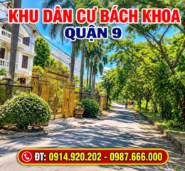 đất nền dự án Bách Khoa Q9, lô B2- 47, dt 7x26, đường 12m