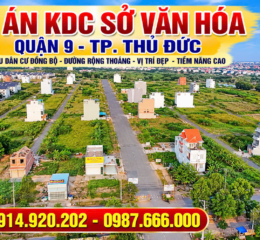Chủ đất gửi bán nền D đường 30m vị trí đẹp, dự án CB CNV Sở Văn Hóa Thể Thao, LH 0914.920.202